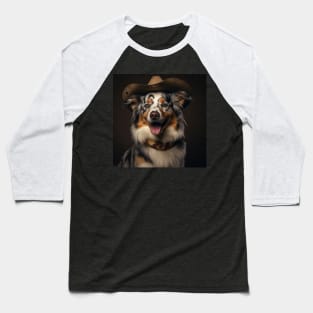 Cowboy Dog - Australian Shepherd Baseball T-Shirt